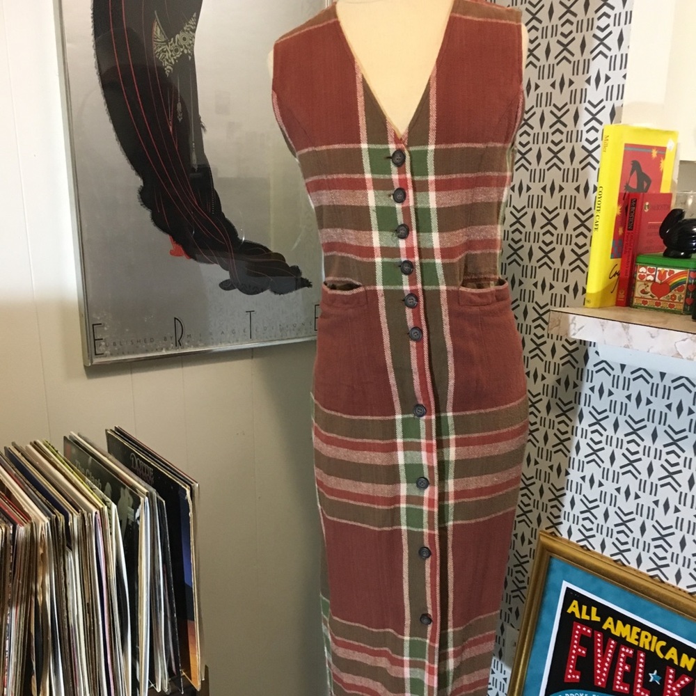 Guess Brand Flannel Plaid Dress